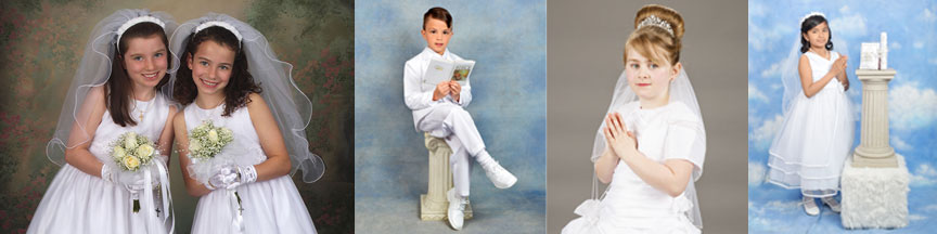 Take Your First Communion Studio Photos at Vivid Studio, We Specialize