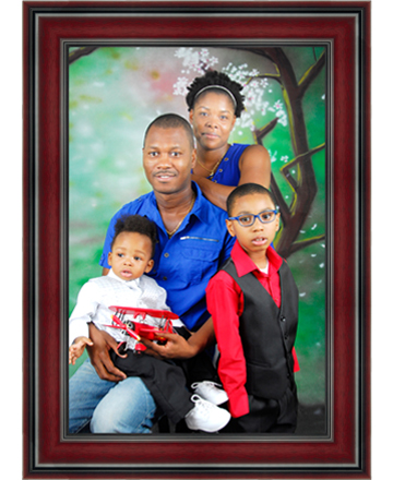 portrait with black picture frame price